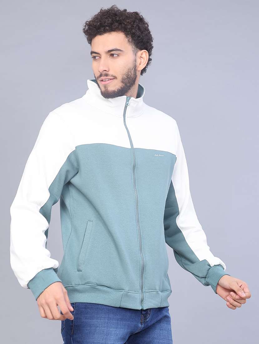 men color blocked long sleeve sweatshirt - 22082761 -  Standard Image - 1