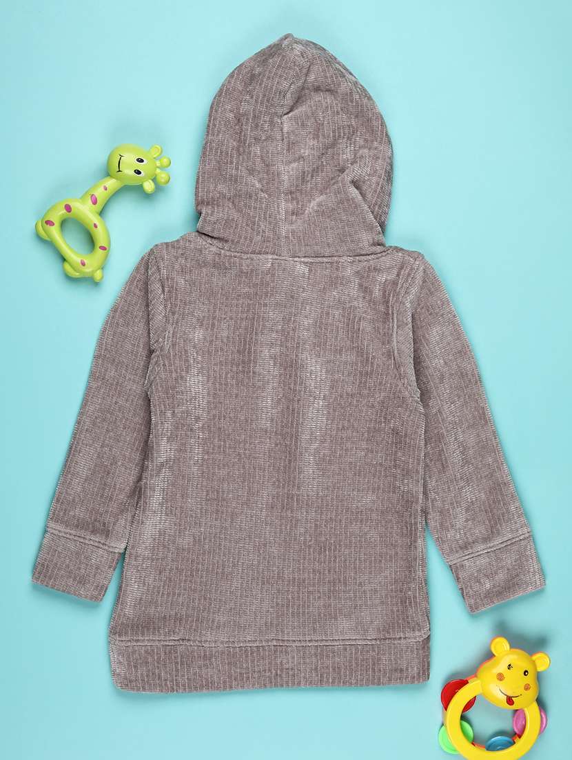 boys self design long sleeve hooded sweatshirt - 22082948 -  Standard Image - 1