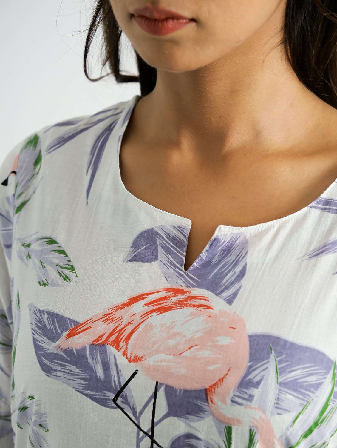 women three quarter sleeve regular fit ethnic co-ord set - 22083132 -  Standard Image - 4