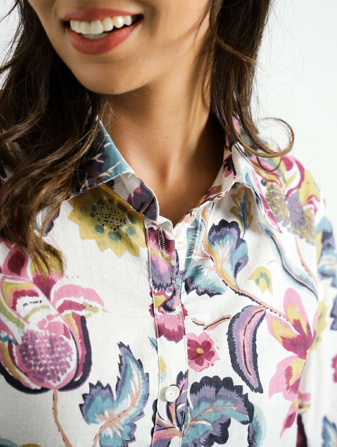 women three quarter sleeve regular fit ethnic co-ord set - 22083133 -  Standard Image - 4