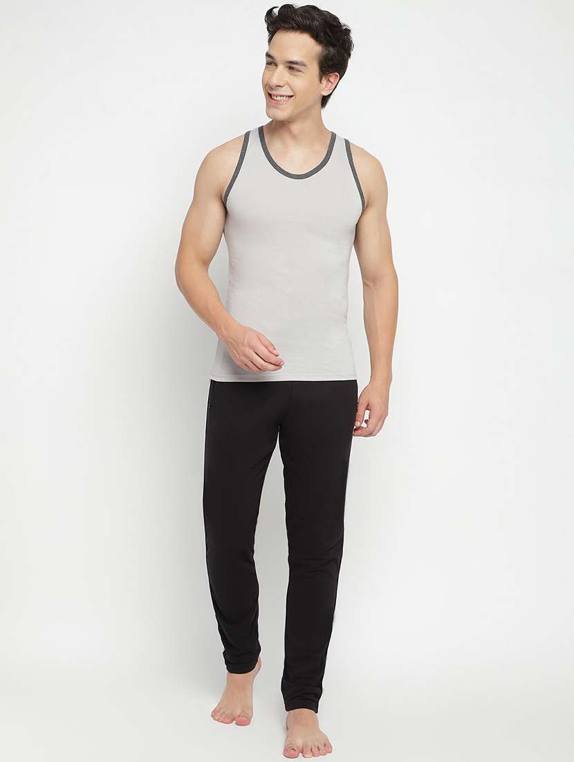 grey 100% cotton vest - 22083215 -  Standard Image - 4