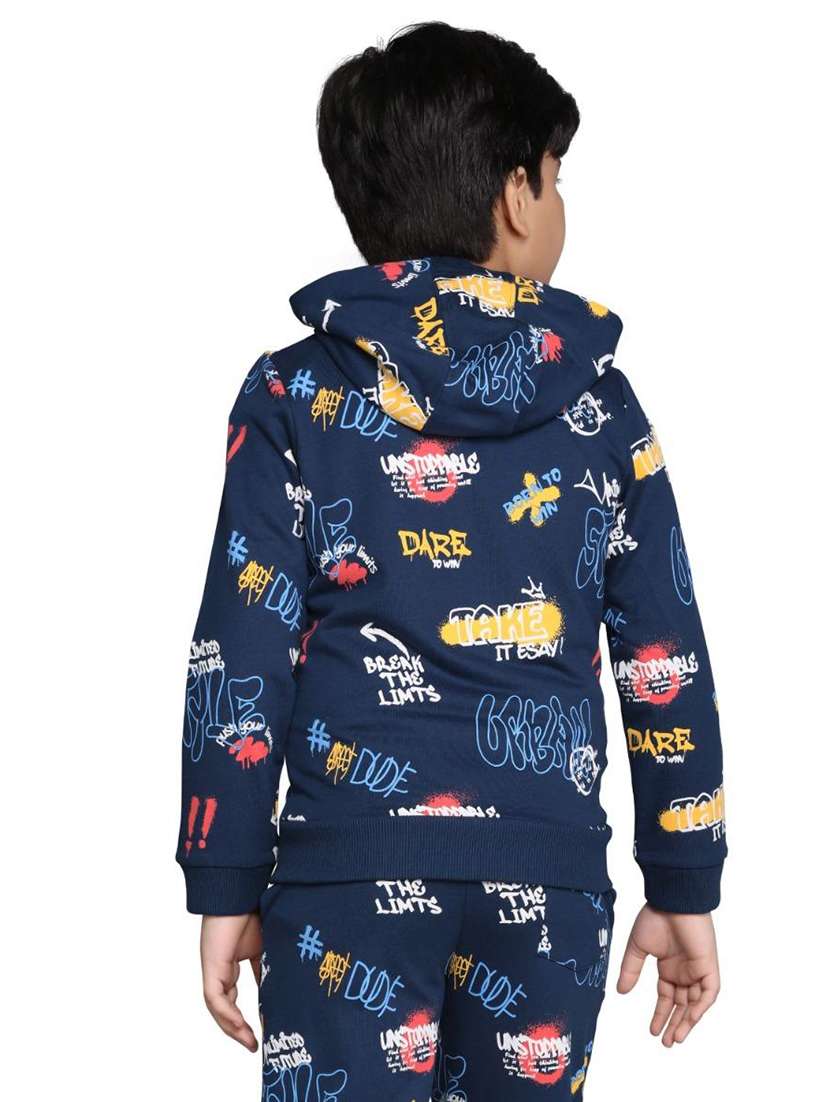 boys printed long sleeve hooded sweatshirt - 22083280 -  Standard Image - 1