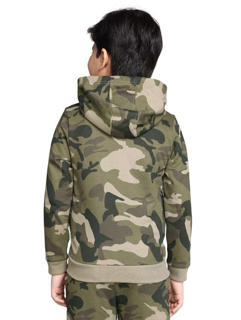 boys printed long sleeve hooded sweatshirt - 22083281 -  Standard Image - 1