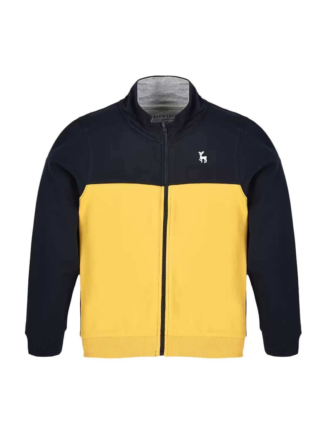 boys color blocked long sleeve stand collar sweatshirt - 22083283 -  Standard Image - 1