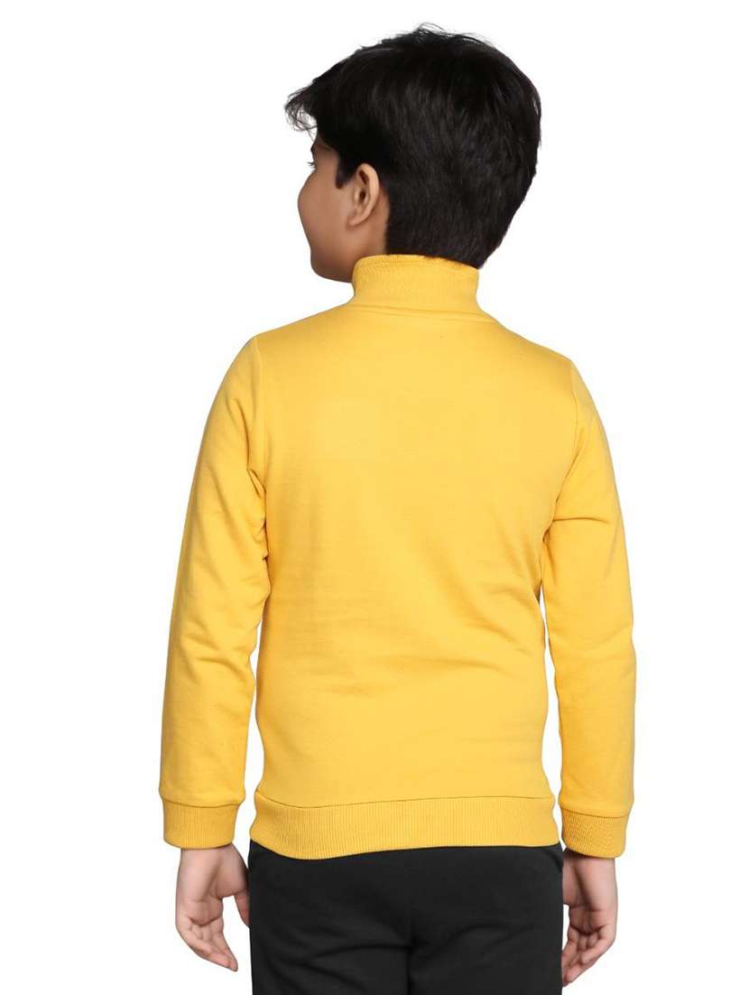 boys solid long sleeve stand collar sweatshirt - 22083284 -  Standard Image - 1