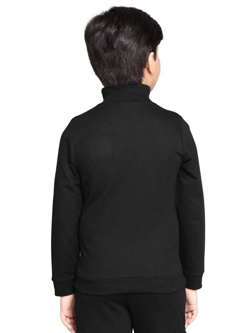 boys solid long sleeve stand collar sweatshirt - 22083285 -  Standard Image - 1