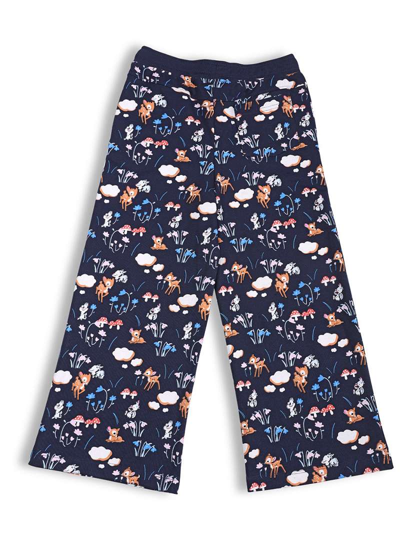 girls printed mid rise palazzo  - 22083289 -  Standard Image - 1