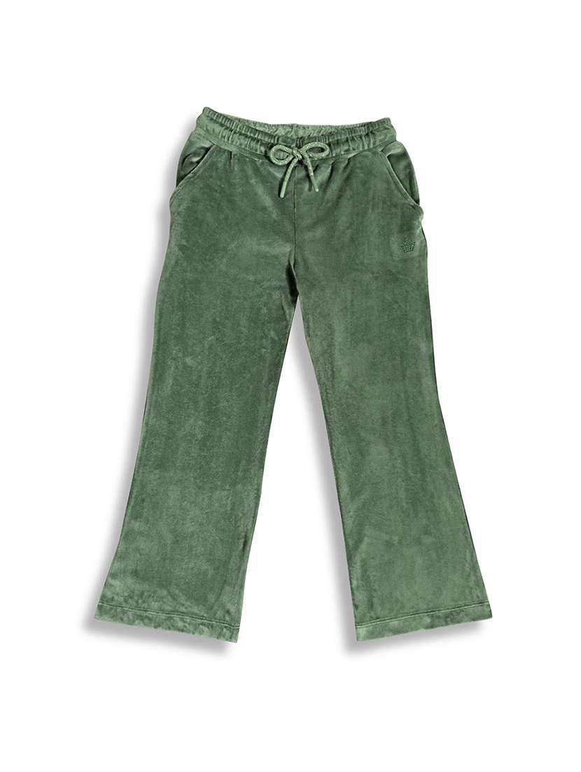 girls printed mid rise track pant 