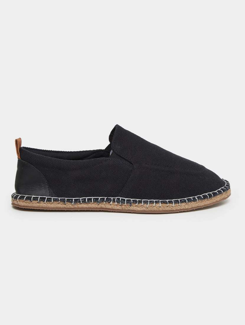 men black slip on espadrille - 22083430 -  Standard Image - 1
