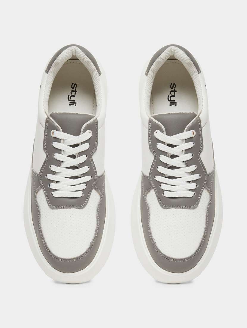 men color block lace up sneaker - 22083436 - Standard Image - 4
