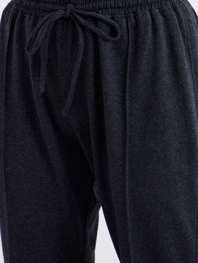 women solid high rise bootcut track pant - 22083447 -  Standard Image - 4