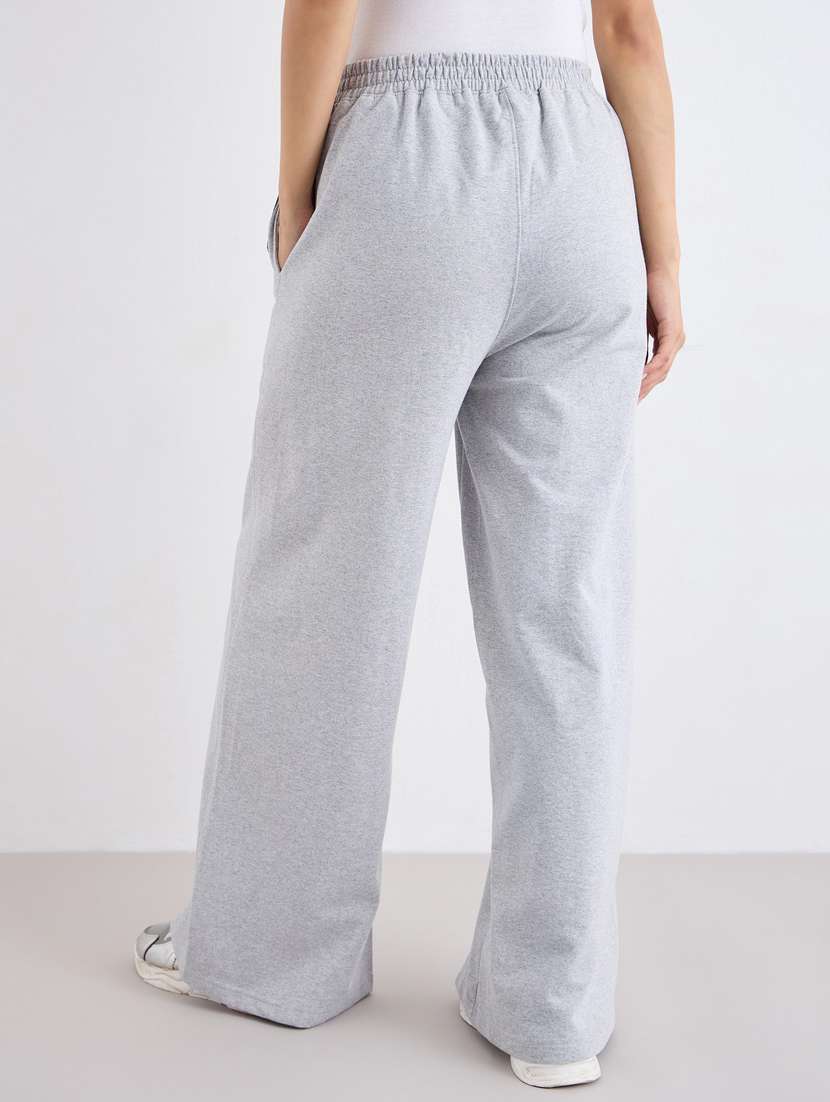 women solid mid rise track pant - 22083450 -  Standard Image - 1