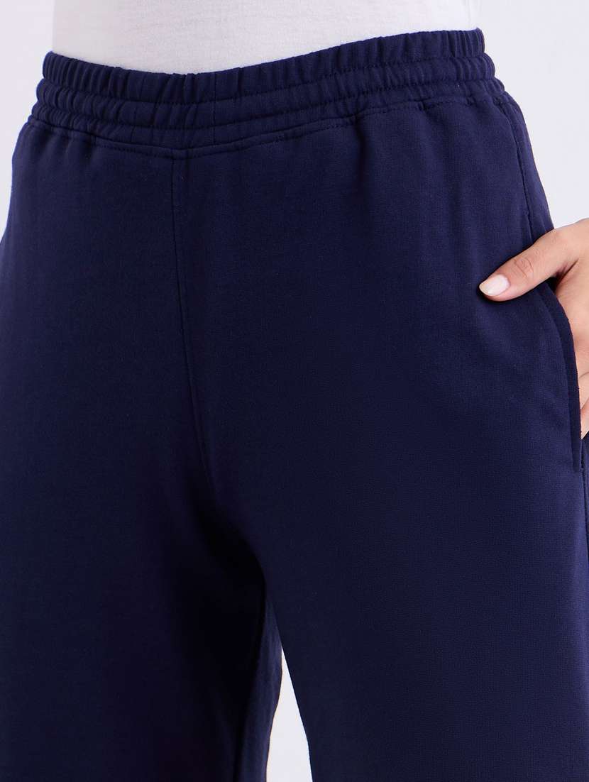 women solid mid rise relaxed fit jogger - 22083452 -  Standard Image - 4