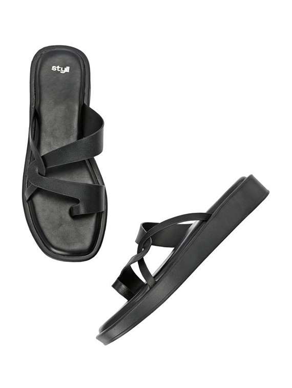 women black slip on wedge - 22083458 -  Standard Image - 1