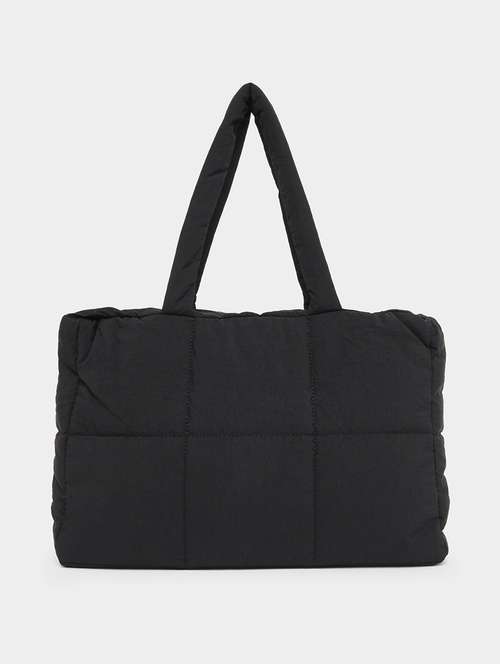 women black textured handbag - 22083465 - Standard Image - 0