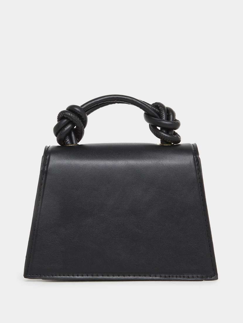 women black solid handbag - 22083466 - Standard Image - 1