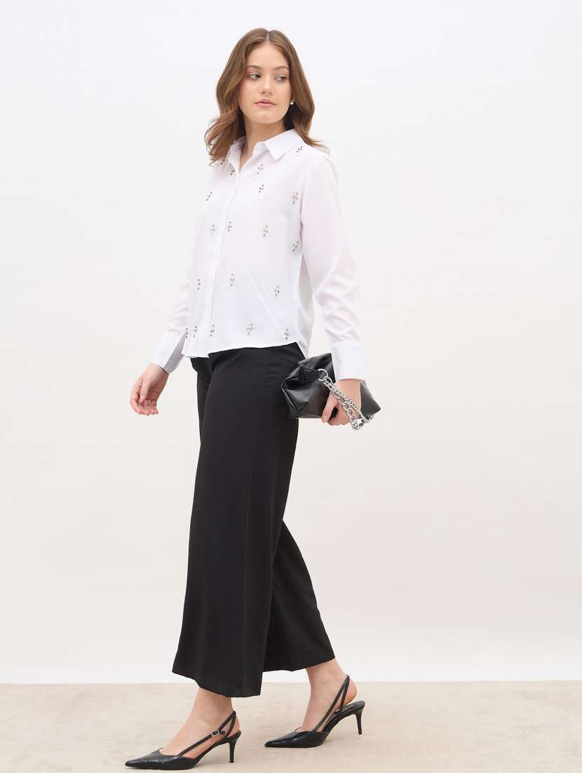 women collared long sleeve regular fit shirt - 22083530 -  Standard Image - 4