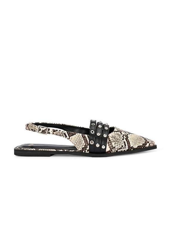 women animal print back strap flats - 22083539 -  Standard Image - 1
