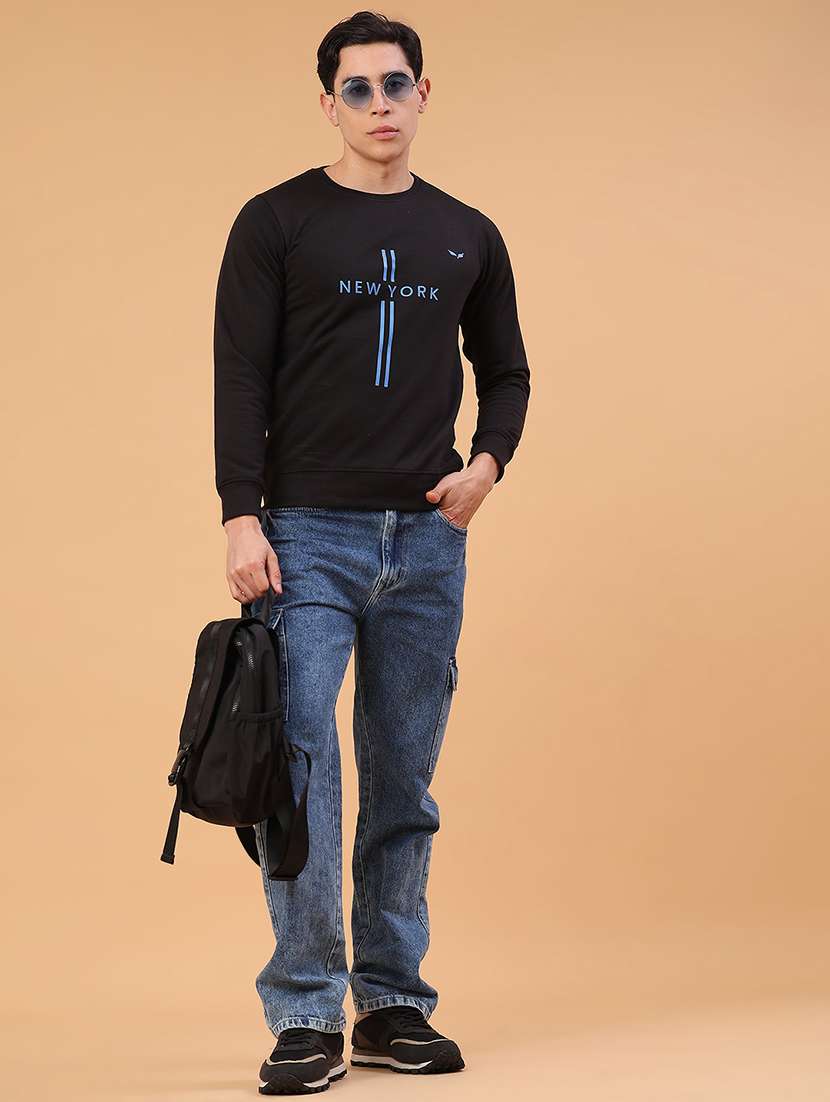 men printed long sleeve sweatshirt - 22083710 -  Standard Image - 4