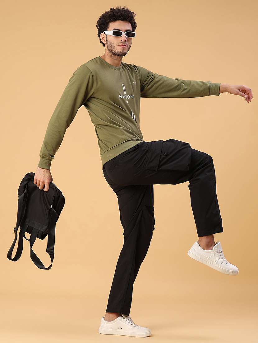 men printed long sleeve sweatshirt - 22083711 -  Standard Image - 4