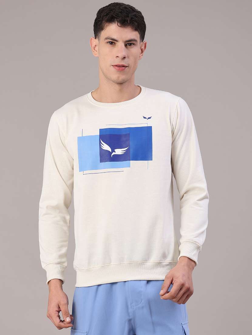 men printed long sleeve sweatshirt - 22083722 -  Standard Image - 1