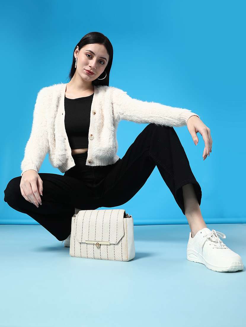 women solid high rise straight fit jean - 22083927 -  Standard Image - 4