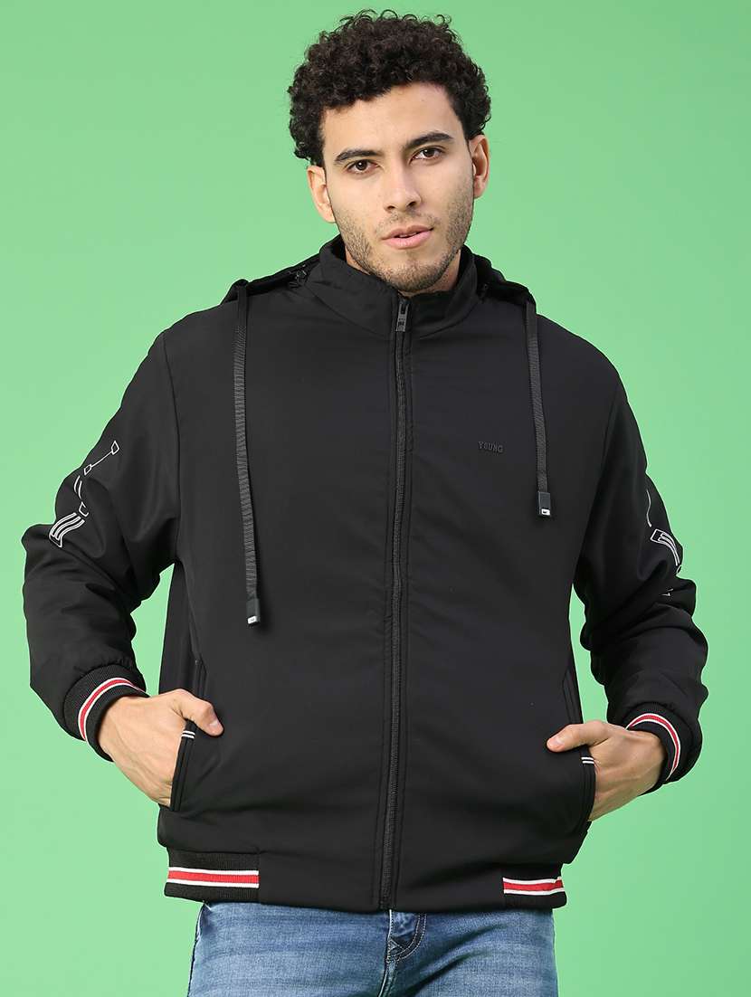 men solid long sleeve lightweight bomber jacket - 22083959 -  Standard Image - 1