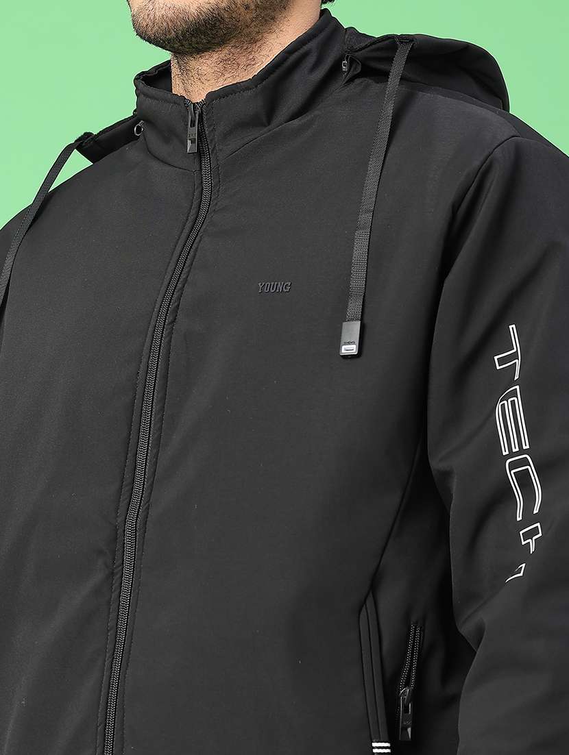 men solid long sleeve lightweight bomber jacket - 22083959 -  Standard Image - 4