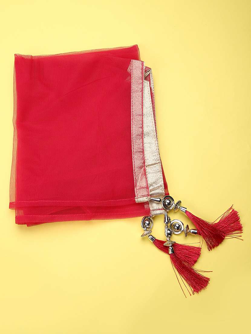 girls solid with work sleeveless lehenga choli set - 22083984 -  Standard Image - 4