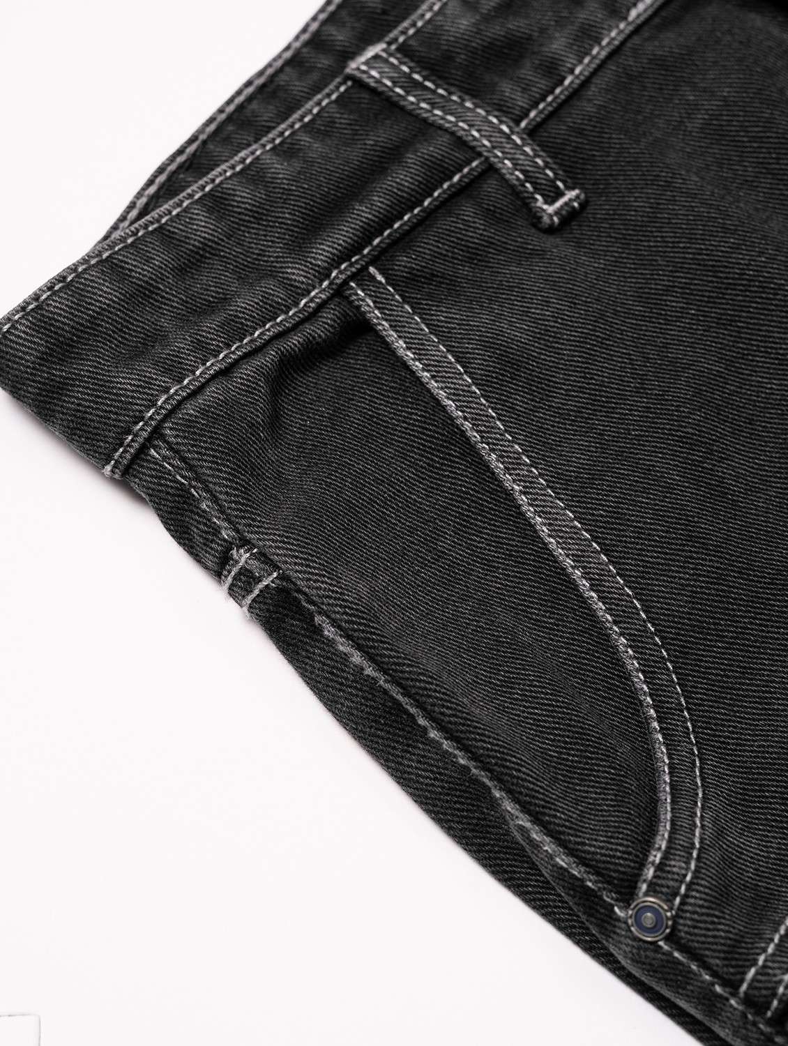 men plain mid rise full length jeans - 22084519 -  Standard Image - 4