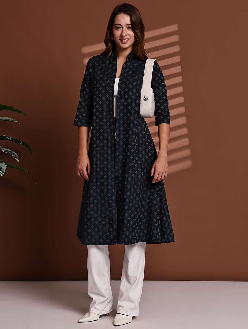 green cotton shrug - 22084523 - Standard Image - 1