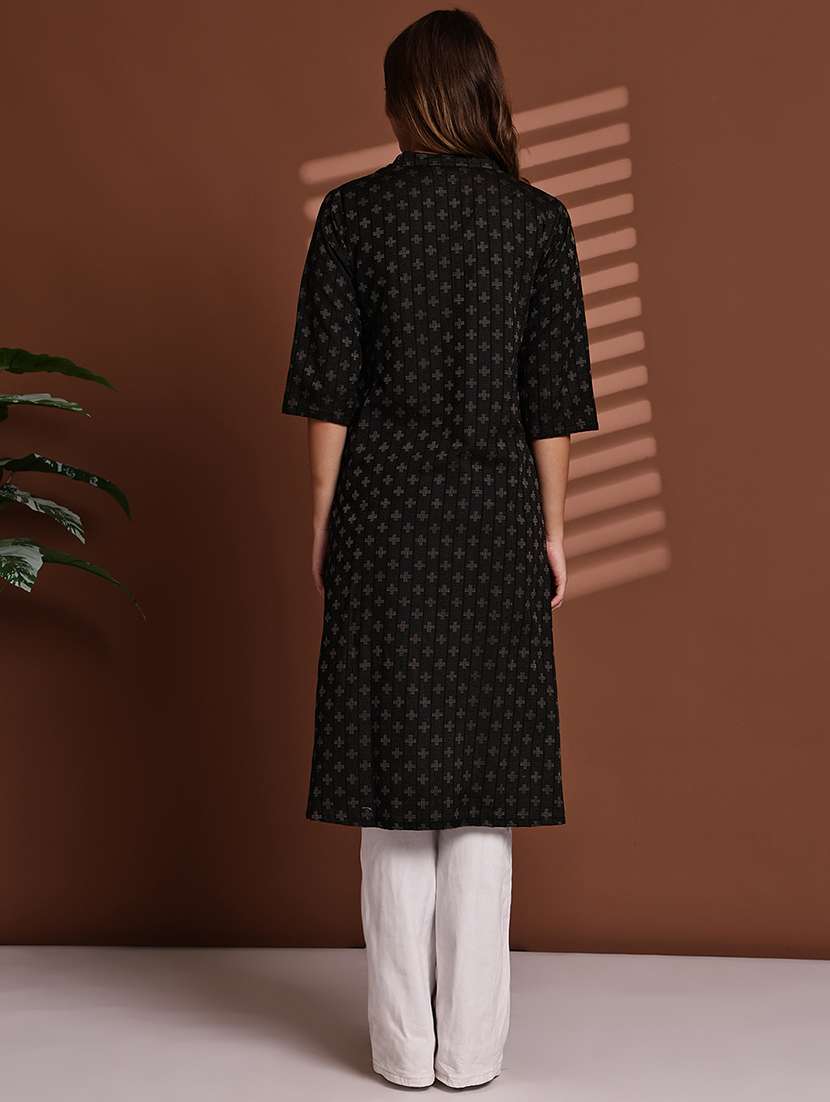 black cotton shrug - 22084524 -  Standard Image - 4