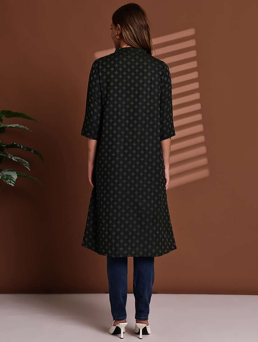 blue cotton shrug - 22084525 -  Standard Image - 4