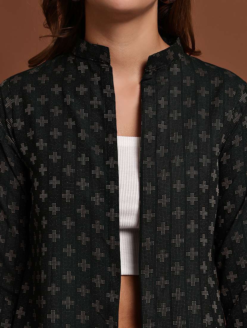 blue cotton shrug - 22084525 -  Standard Image - 6