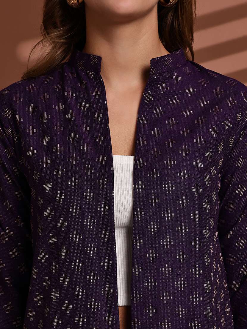 purple cotton shrug - 22084526 -  Standard Image - 6