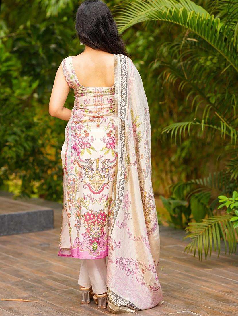 women printed sleeveless kurta pant with dupatta set - 22084531 -  Standard Image - 4