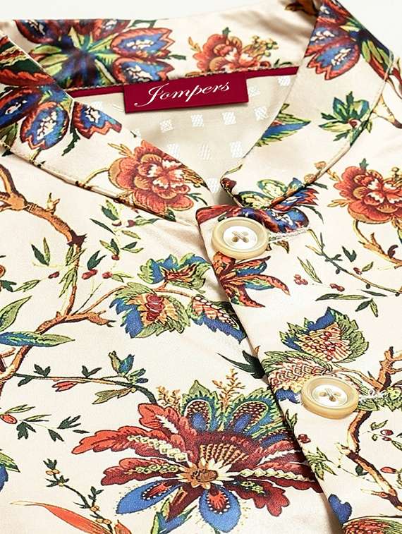 men floral printed sleeveless regular fit nehru jacket - 22084542 -  Standard Image - 4