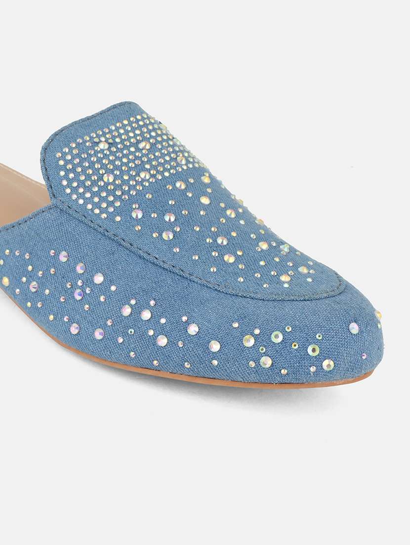 women embellished slip on mule - 22084612 -  Standard Image - 4