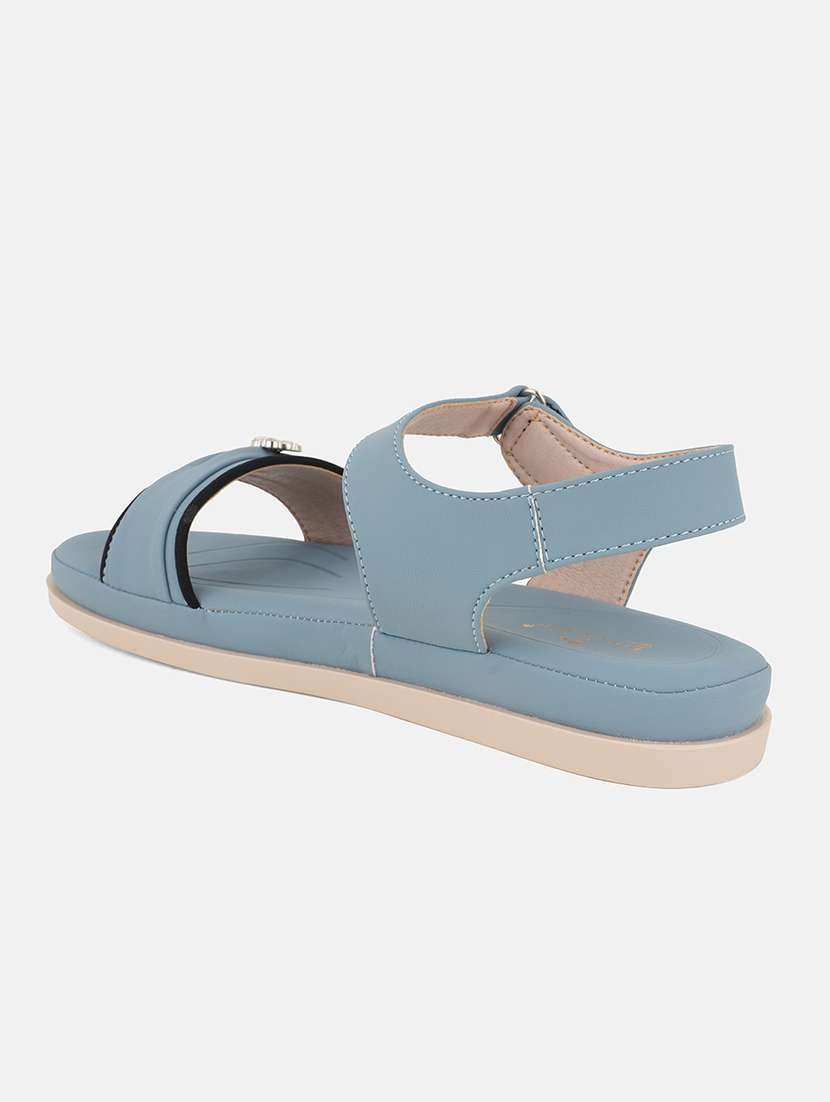women solid back strap wedge - 22084614 - Standard Image - 4