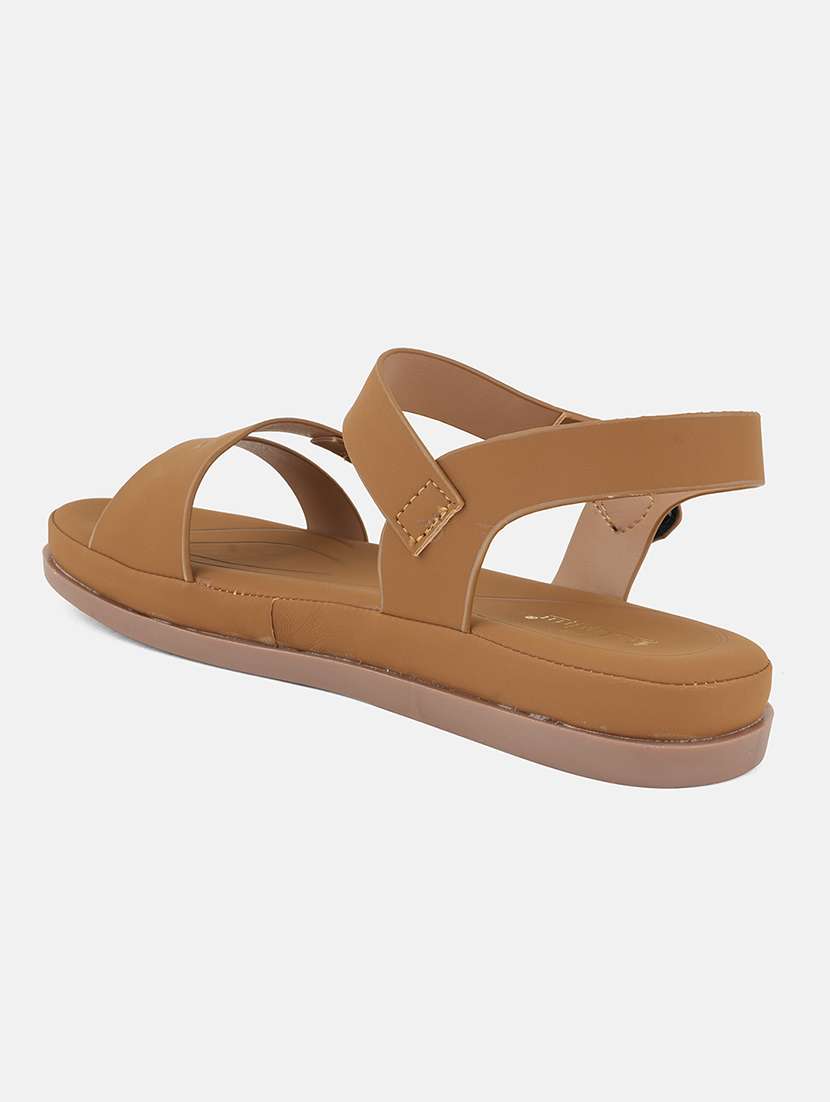 women solid back strap wedge - 22084621 - Standard Image - 4