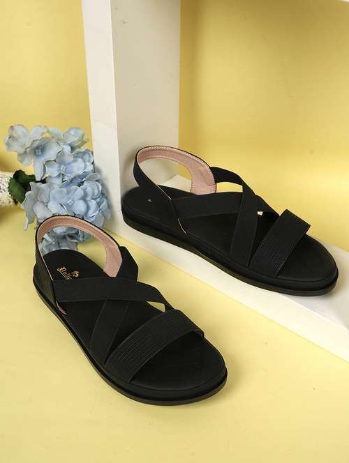 women solid strappy back strap wedge - 22084640 -  Standard Image - 0