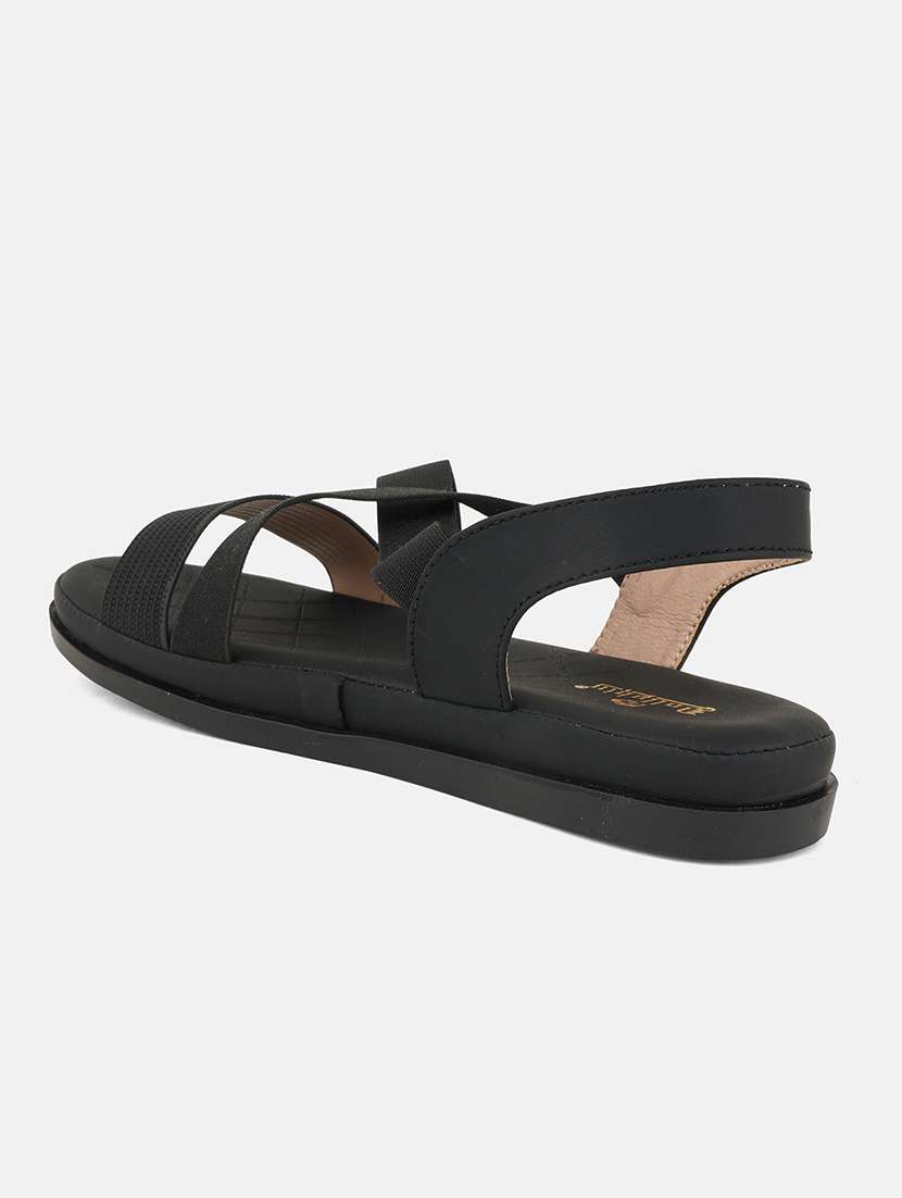 women solid strappy back strap wedge - 22084640 - Standard Image - 4