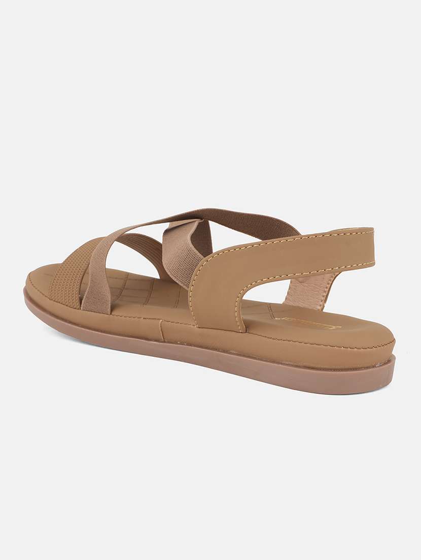 women solid strappy back strap wedge - 22084642 - Standard Image - 4
