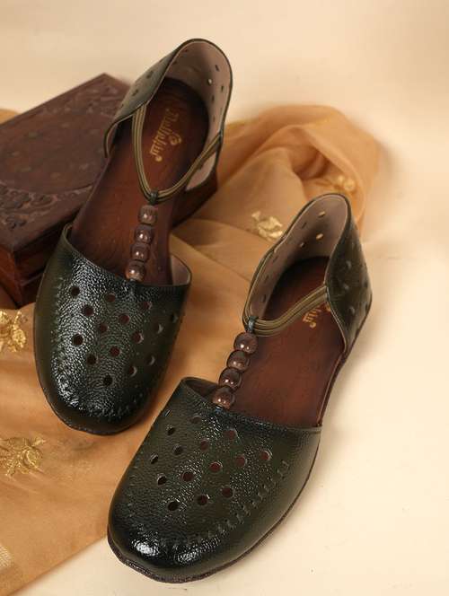 women green slip on sandal - 22084651 -  Standard Image - 0