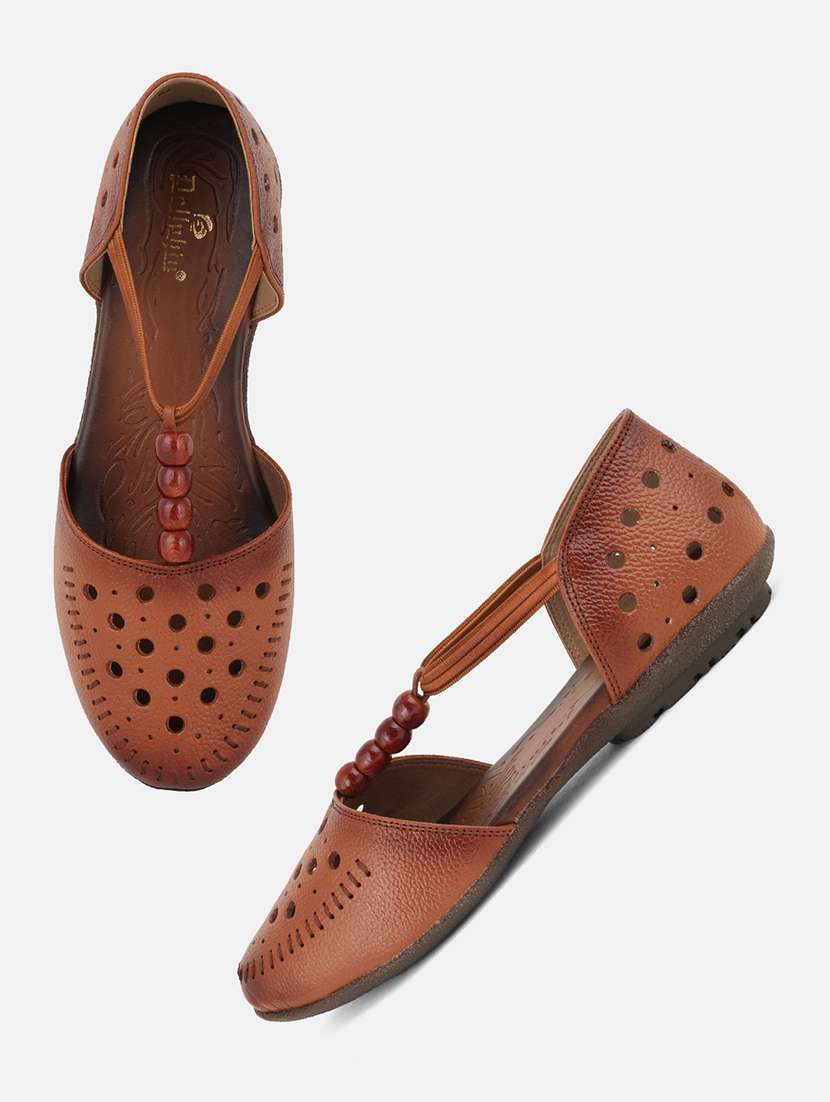 women brown slip on sandal - 22084652 -  Standard Image - 4