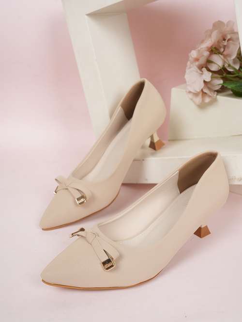 women cream slip on pump - 22084670 -  Standard Image - 0