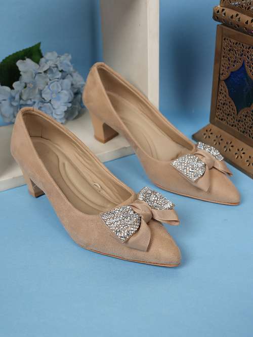 women beige slip on pump - 22084671 -  Standard Image - 0