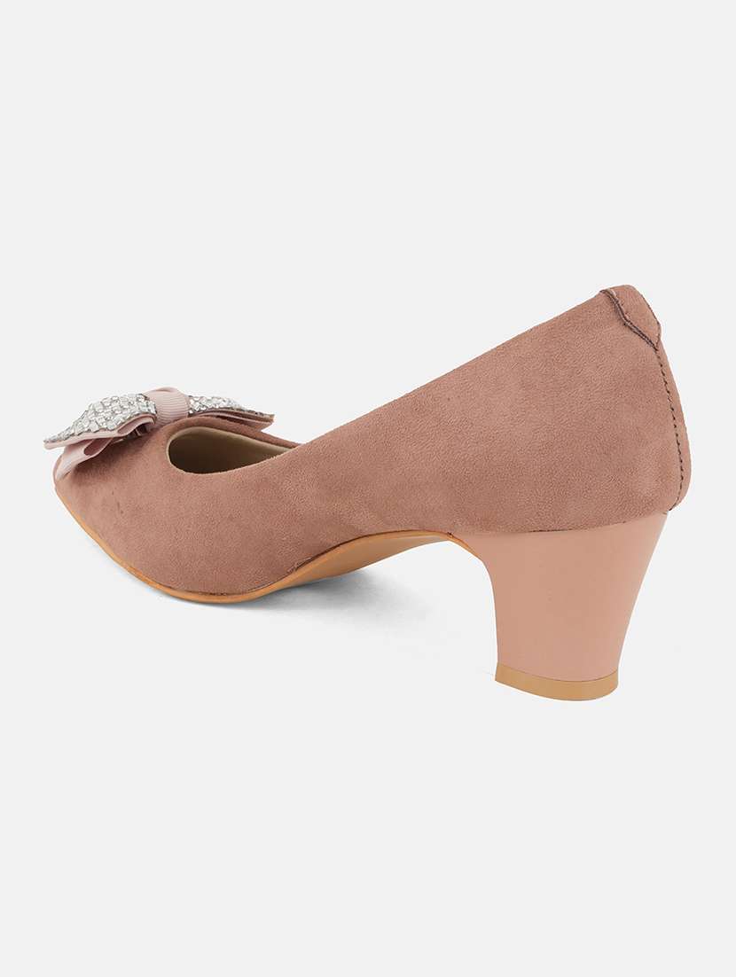 women cream slip on pump - 22084674 - Standard Image - 4