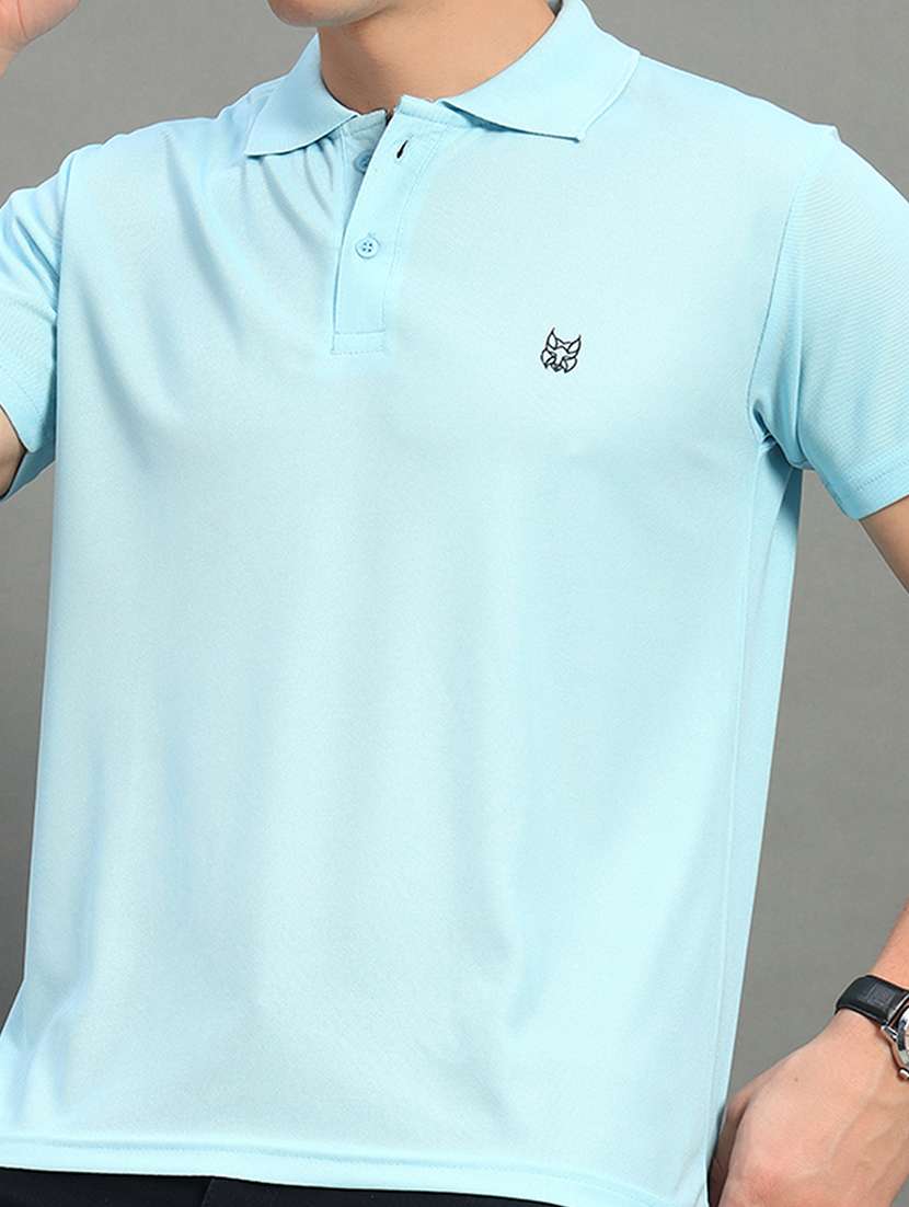 men solid short sleeve regular fit polo t-shirt - 22084675 -  Standard Image - 4