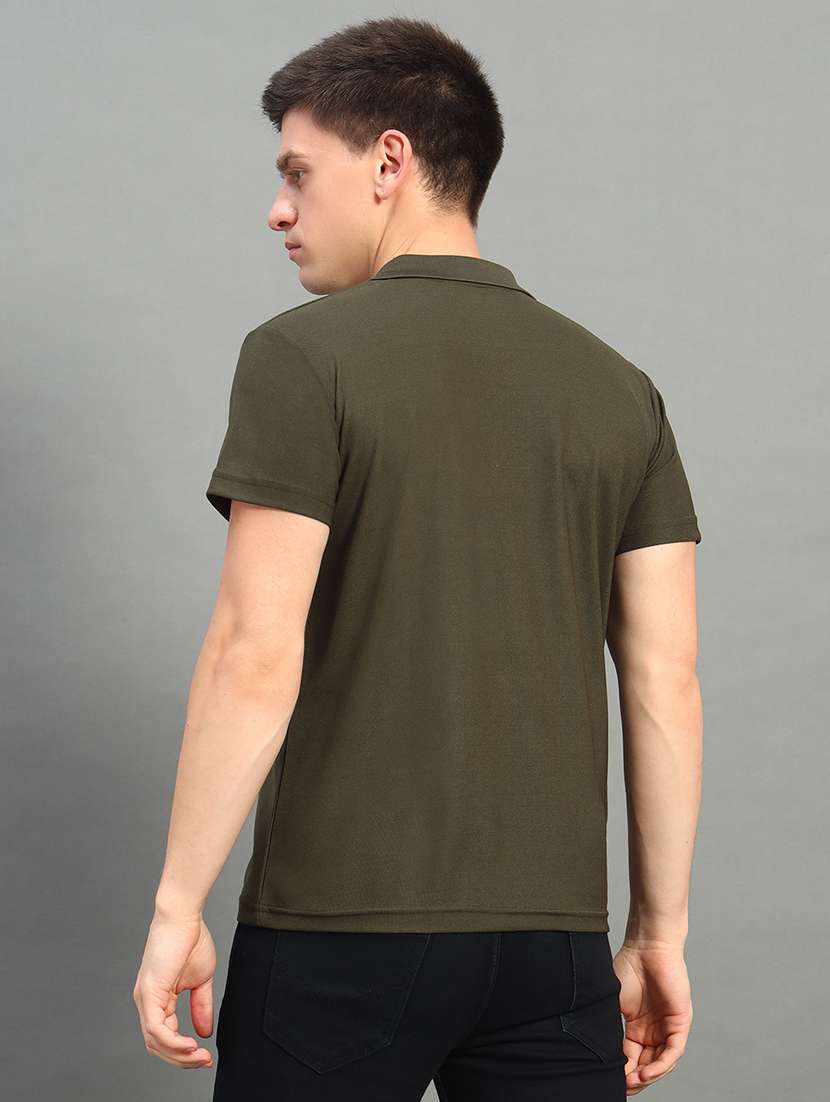 men solid short sleeve regular fit polo t-shirt - 22084679 -  Standard Image - 1